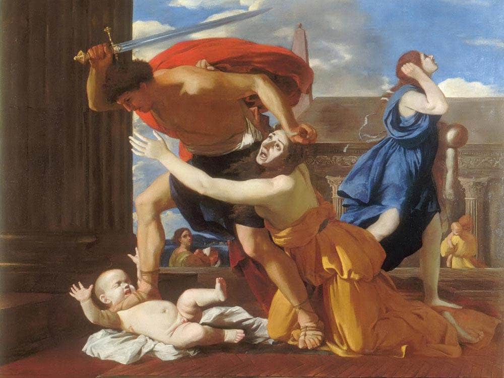The Massacre Of The Innocents Ii By Nicholas Poussin Fine Art Print