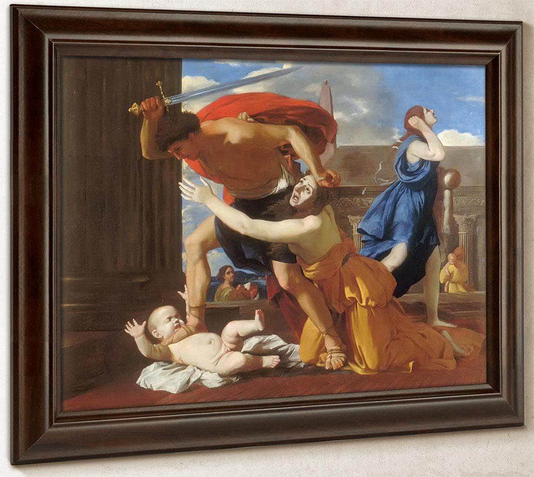 The Massacre Of The Innocents Ii By Nicholas Poussin Fine Art Print