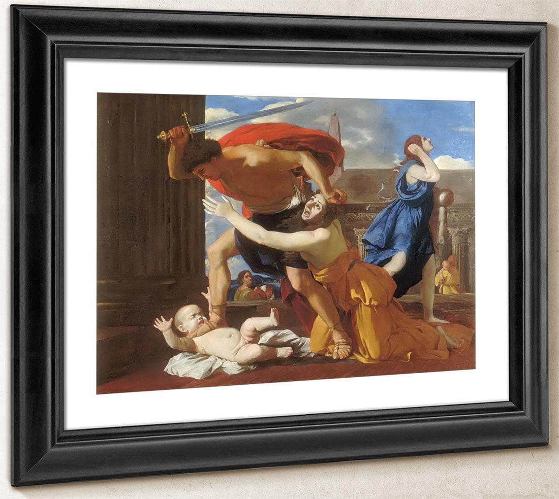 The Massacre Of The Innocents Ii By Nicholas Poussin Fine Art Print