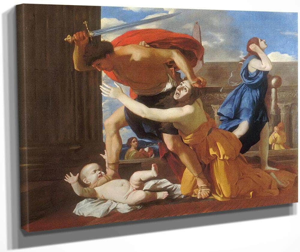 The Massacre Of The Innocents Ii By Nicholas Poussin Fine Art Print