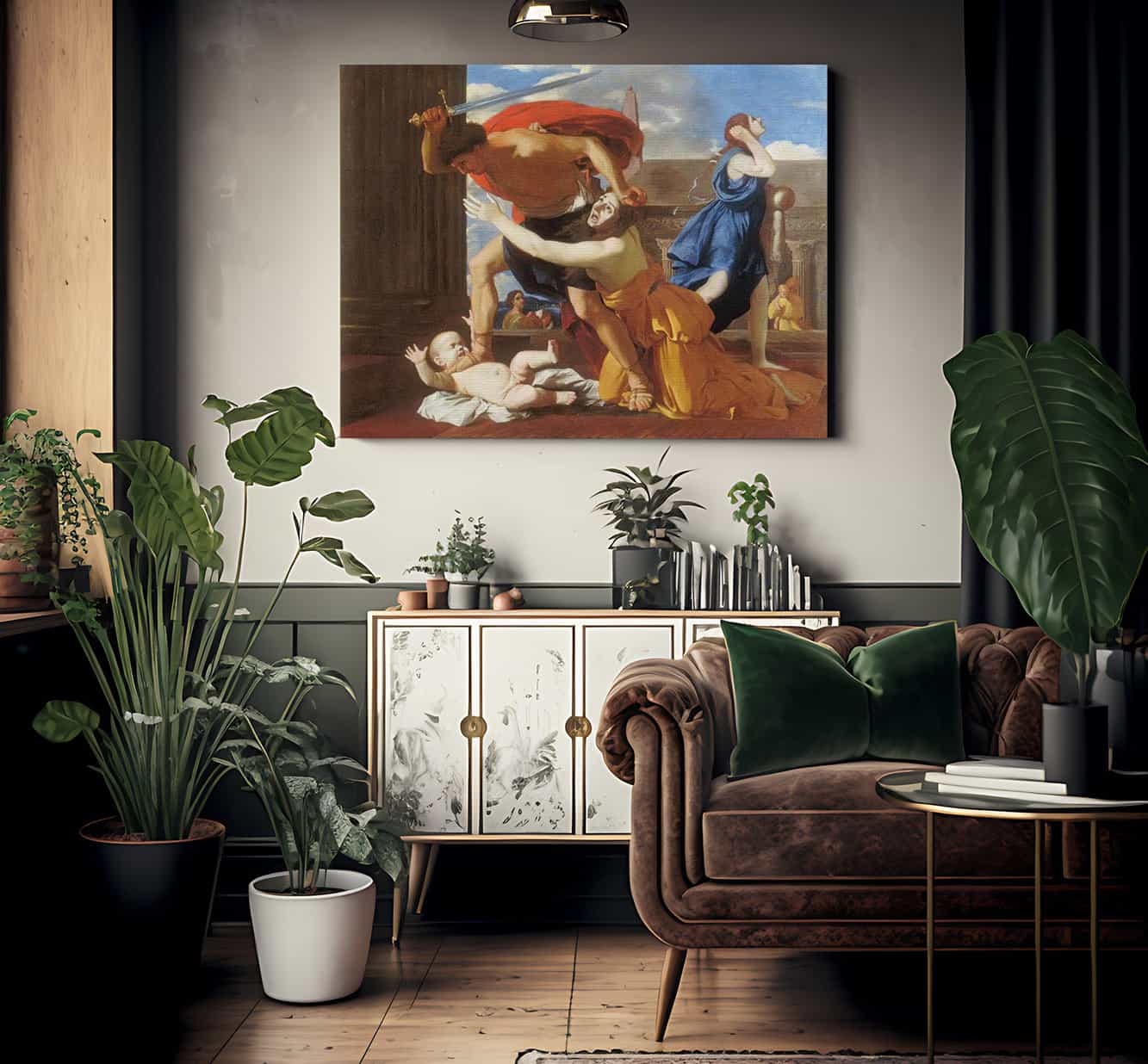 The Massacre Of The Innocents Ii By Nicholas Poussin Fine Art Print