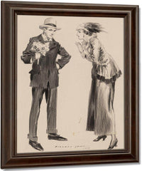 The Measure Of A Man Everybodys Magazine Interior Illustration 1917 By Everett Shinn Fine Art Print