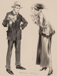 The Measure Of A Man Everybodys Magazine Interior Illustration 1917 By Everett Shinn Fine Art Print