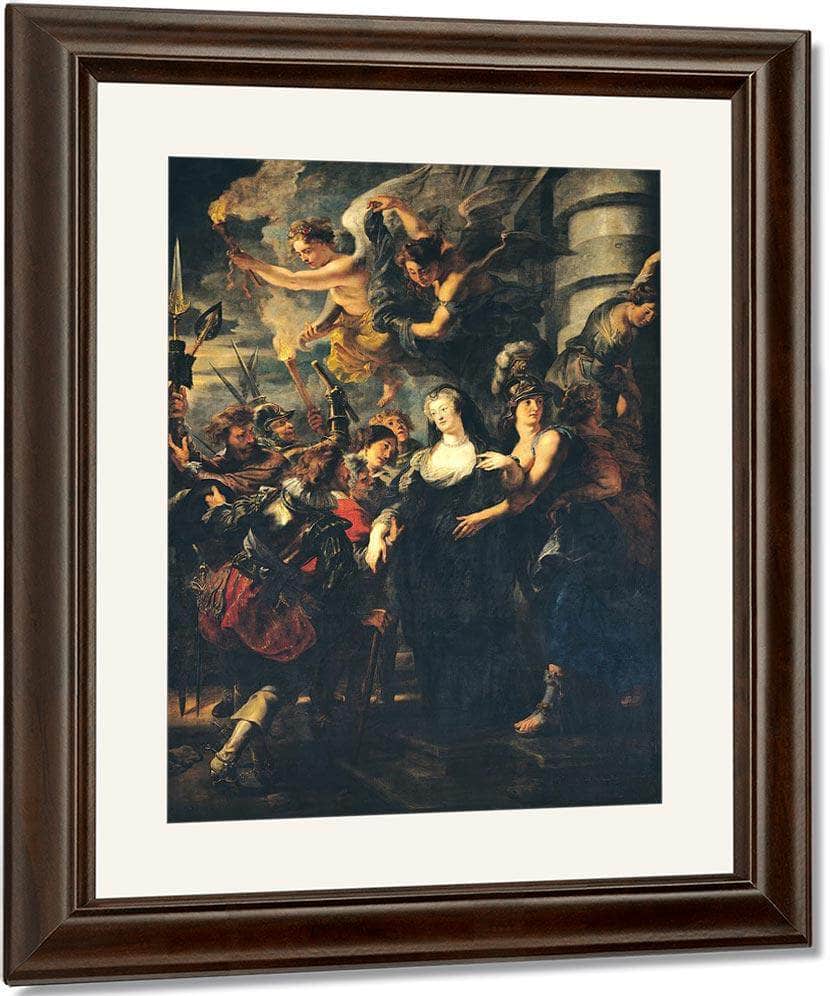 The Medici Cycle  Marie De Medici (1573 1642) Escaping From Blois 21St 22Nd February 1619 2 By Peter Paul Rubens Fine Art Print