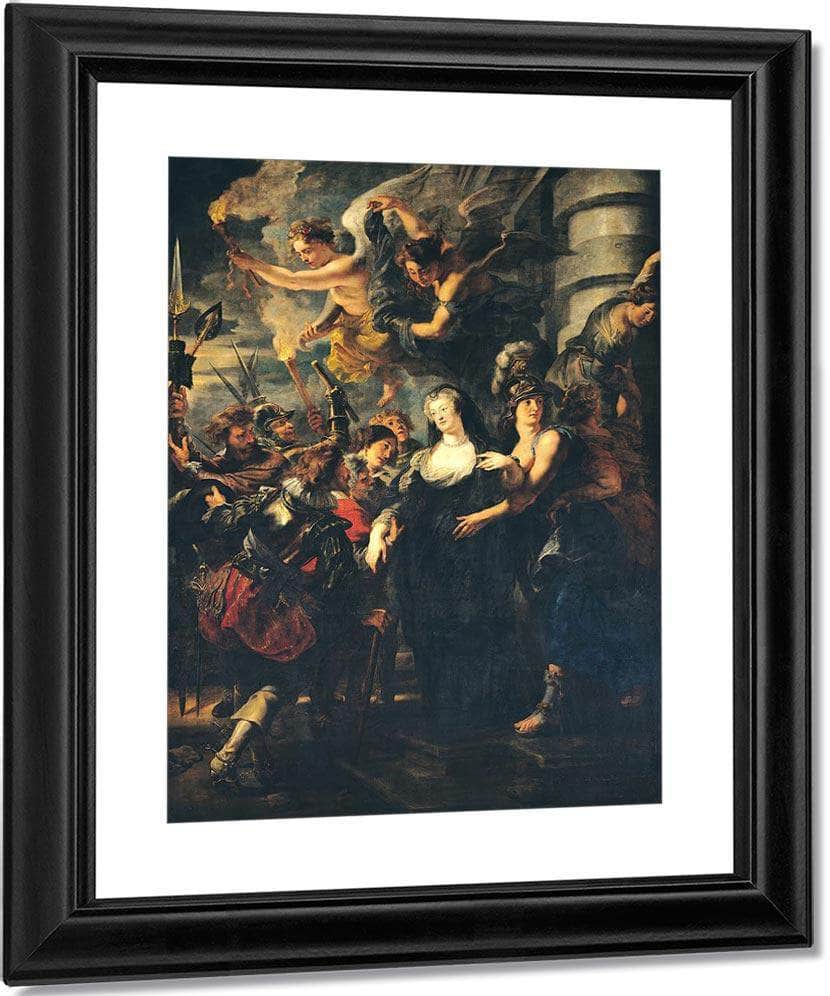 The Medici Cycle  Marie De Medici (1573 1642) Escaping From Blois 21St 22Nd February 1619 2 By Peter Paul Rubens Fine Art Print