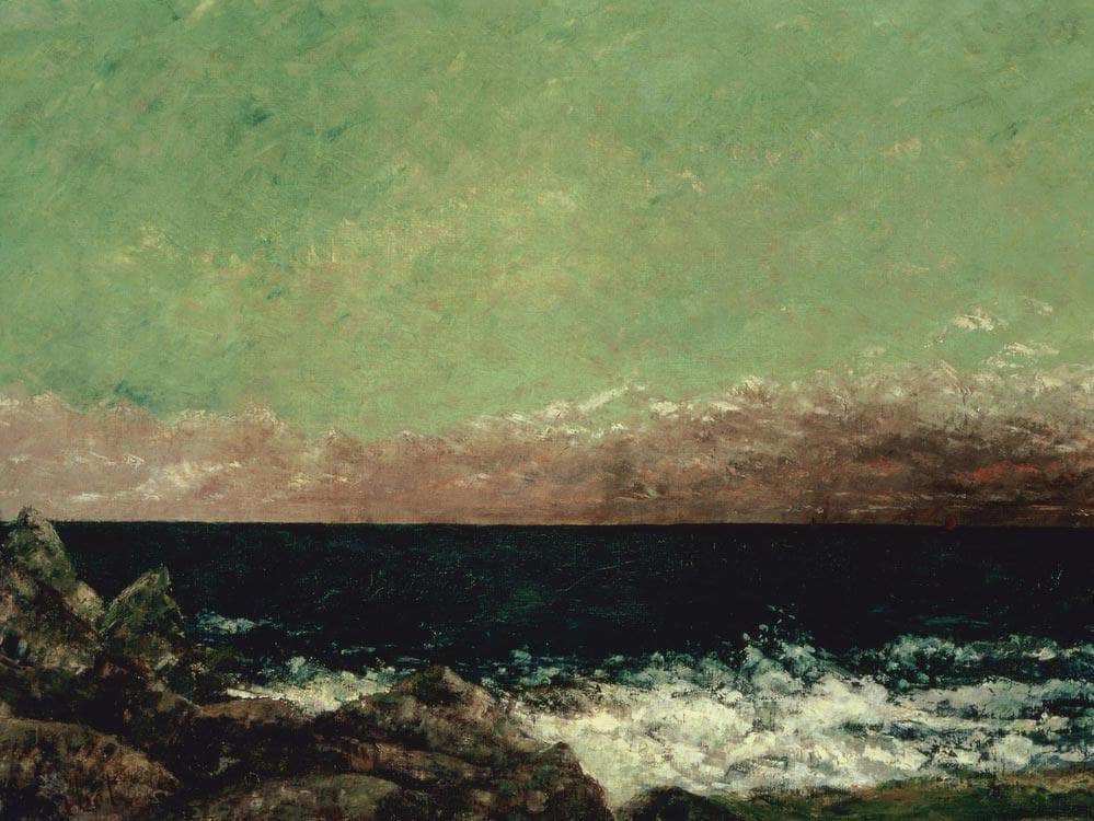 The Mediterranean By Gusave Courbet Fine Art Print