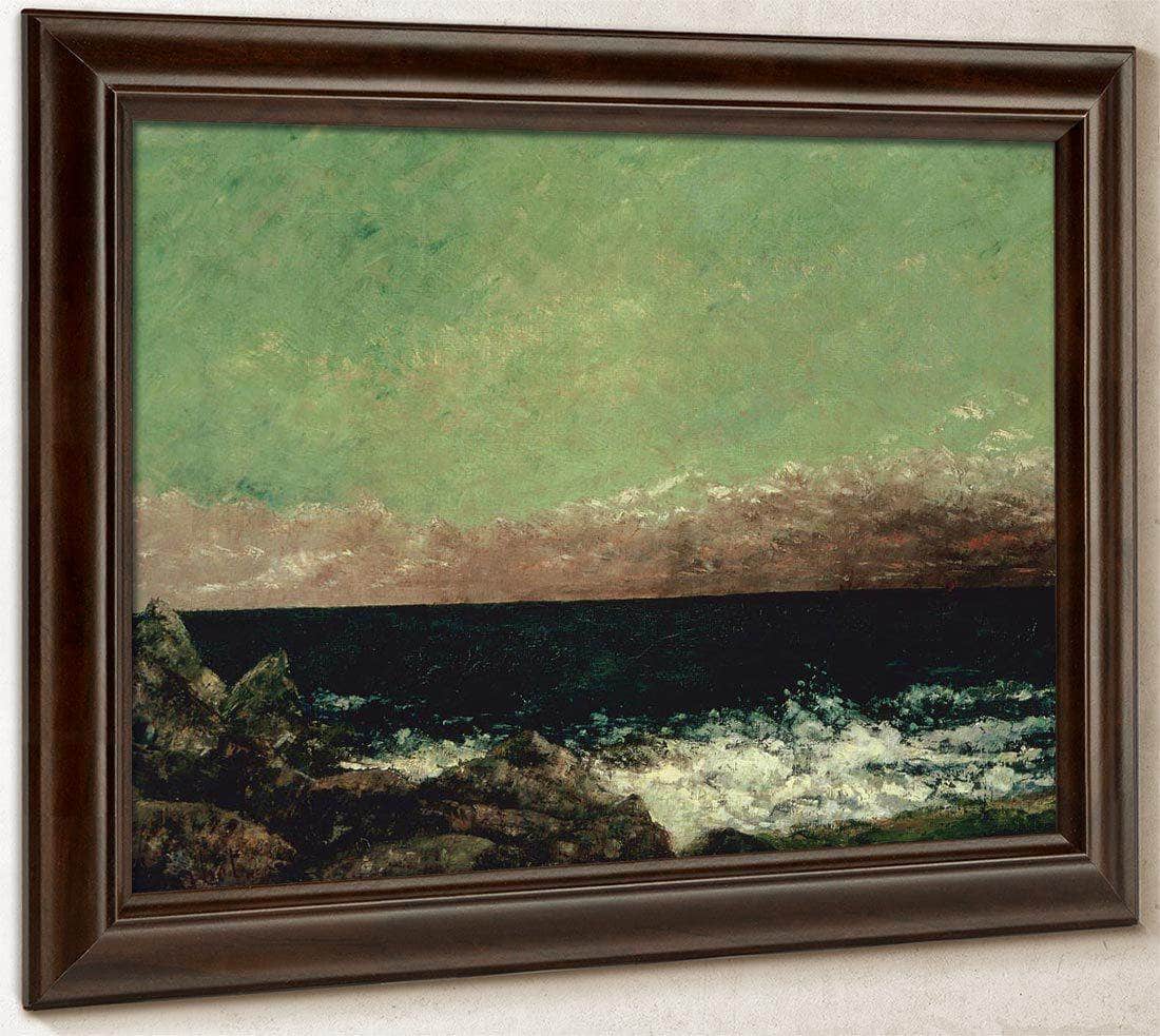The Mediterranean By Gusave Courbet Fine Art Print