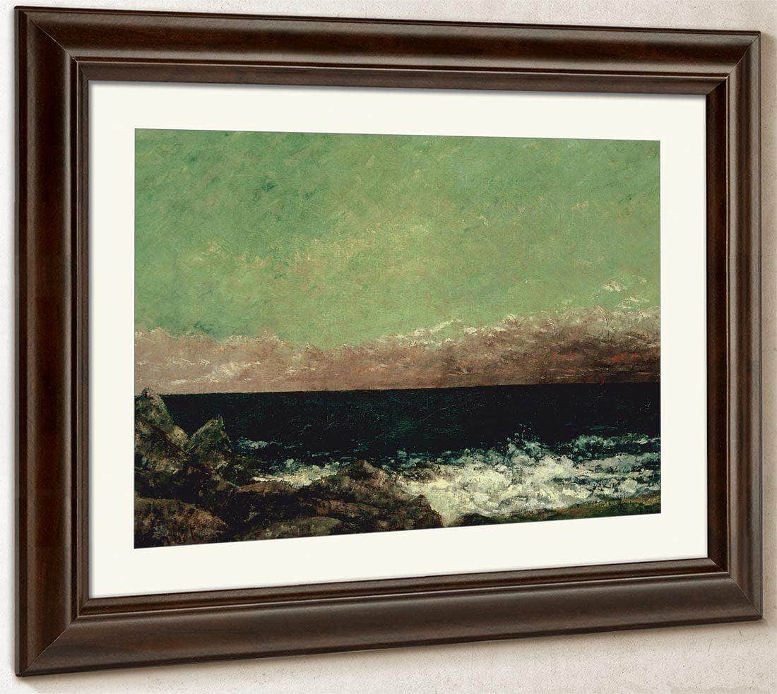 The Mediterranean By Gusave Courbet Fine Art Print