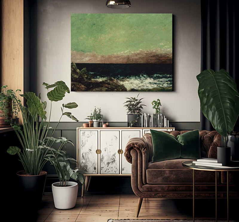 The Mediterranean By Gusave Courbet Fine Art Print