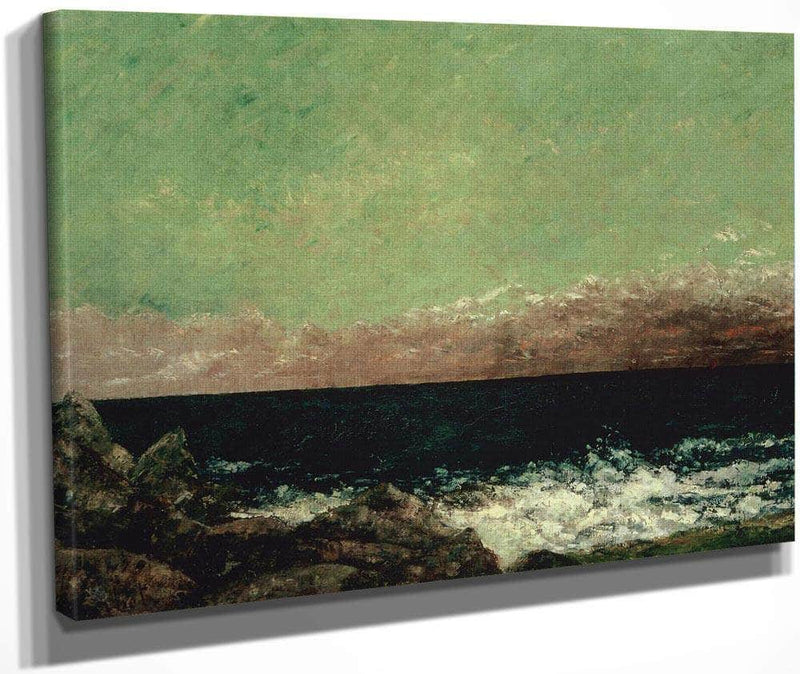 The Mediterranean By Gusave Courbet Fine Art Print