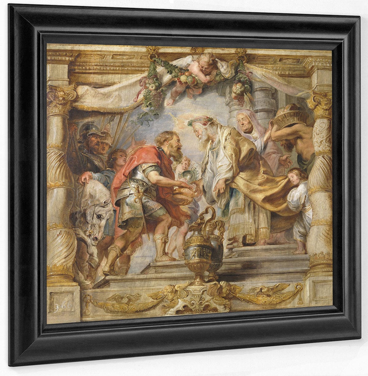 The Meeting Of Abraham And Melchizedek By Peter Paul Rubens Fine Art Print