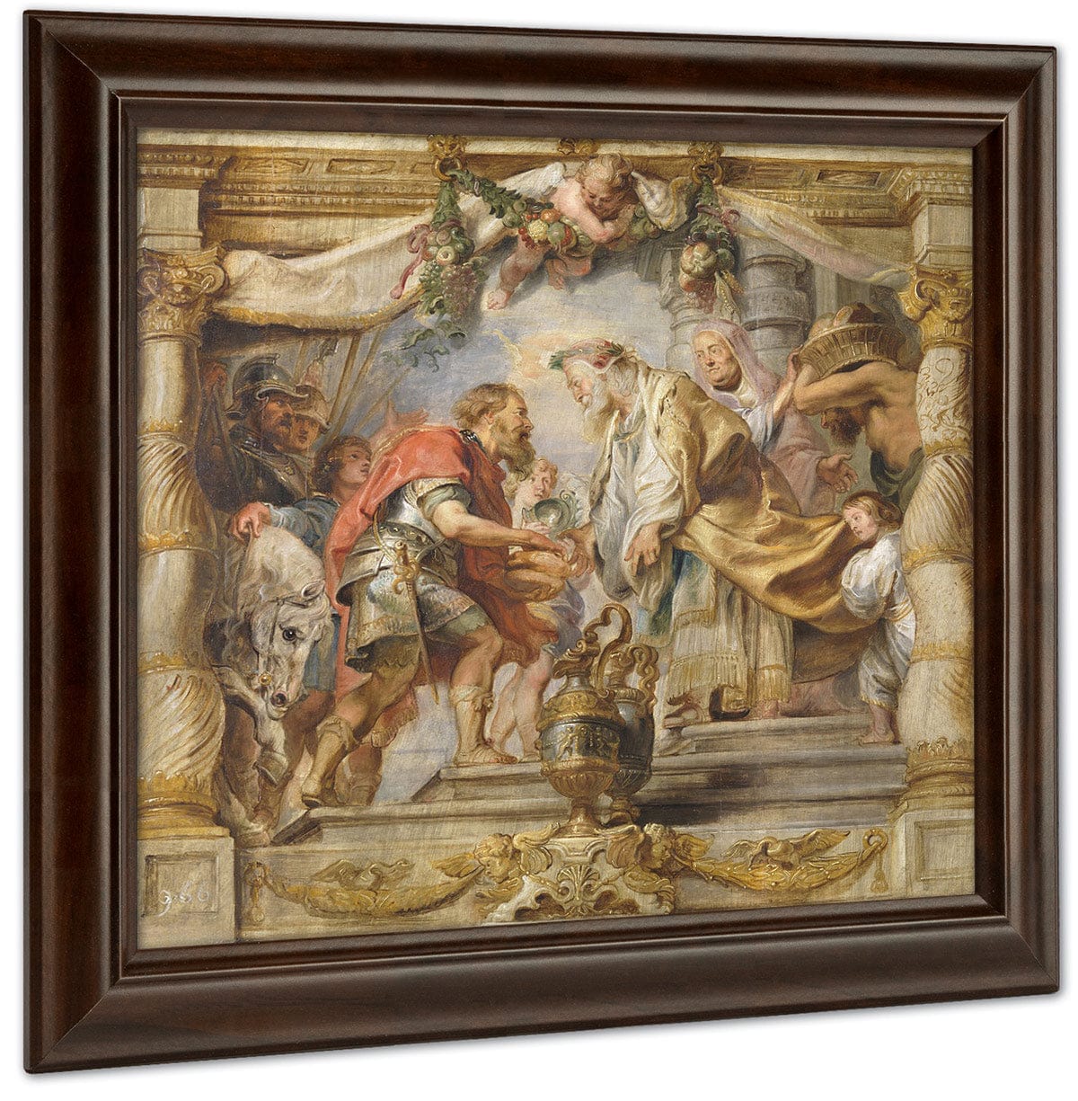 The Meeting Of Abraham And Melchizedek By Peter Paul Rubens Fine Art Print