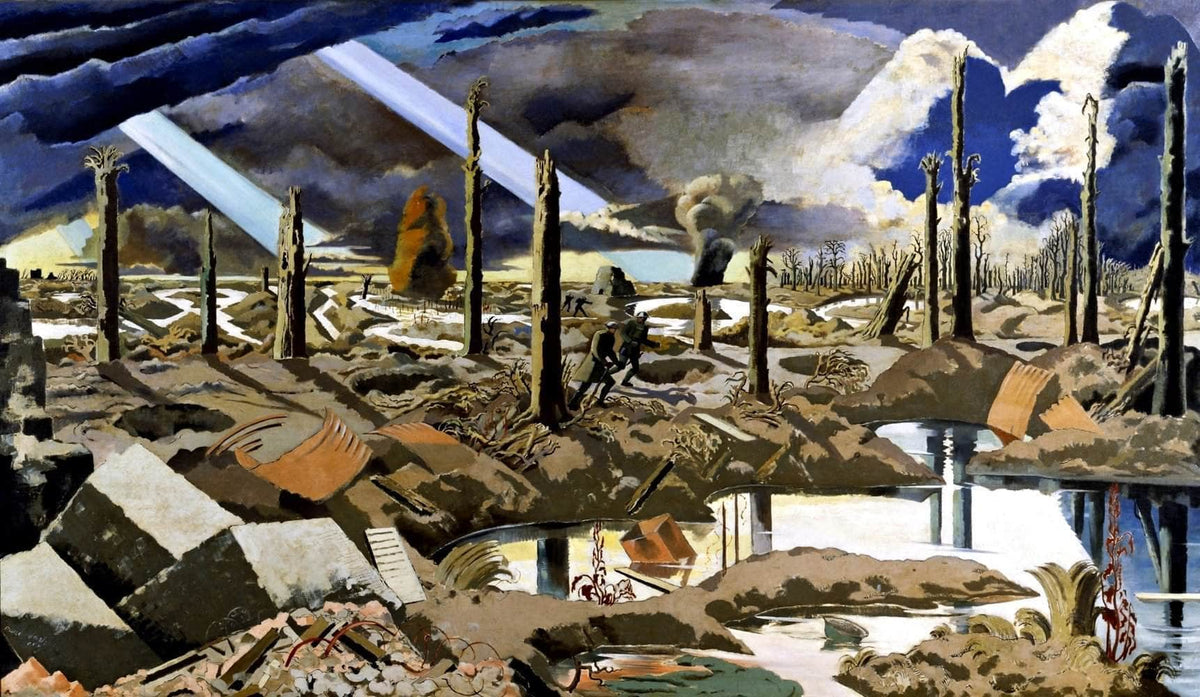 The Menin Road Painting Paul Nash Canvas Art Fine Art Print