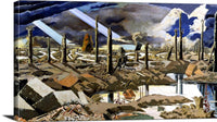 The Menin Road Painting Paul Nash Canvas Art Fine Art Print