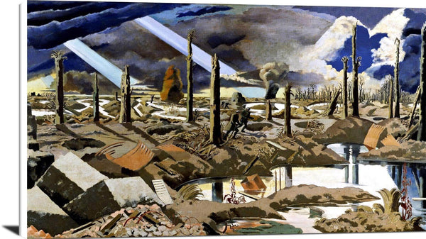 The Menin Road Painting Paul Nash Canvas Art Fine Art Print
