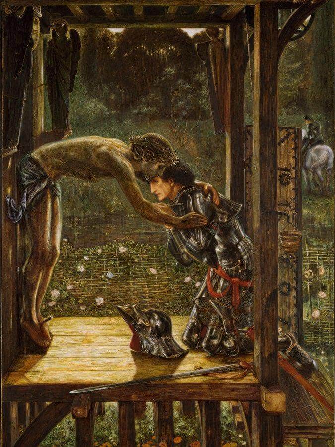 The Merciful Knight 1863 By Edward Burne Jones Fine Art Print
