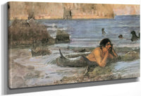The Merman By John Waterhouse Fine Art Print