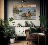 The Merman By John Waterhouse Fine Art Print