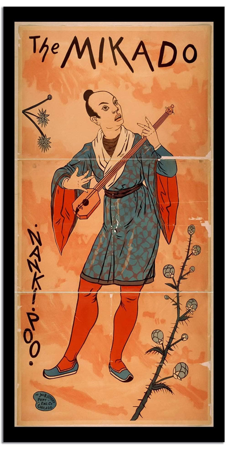 The Mikado  Vintage Postera Fine Art Print