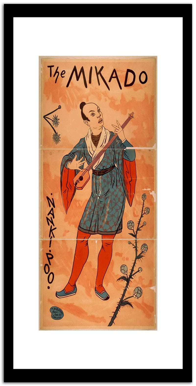The Mikado  Vintage Postera Fine Art Print