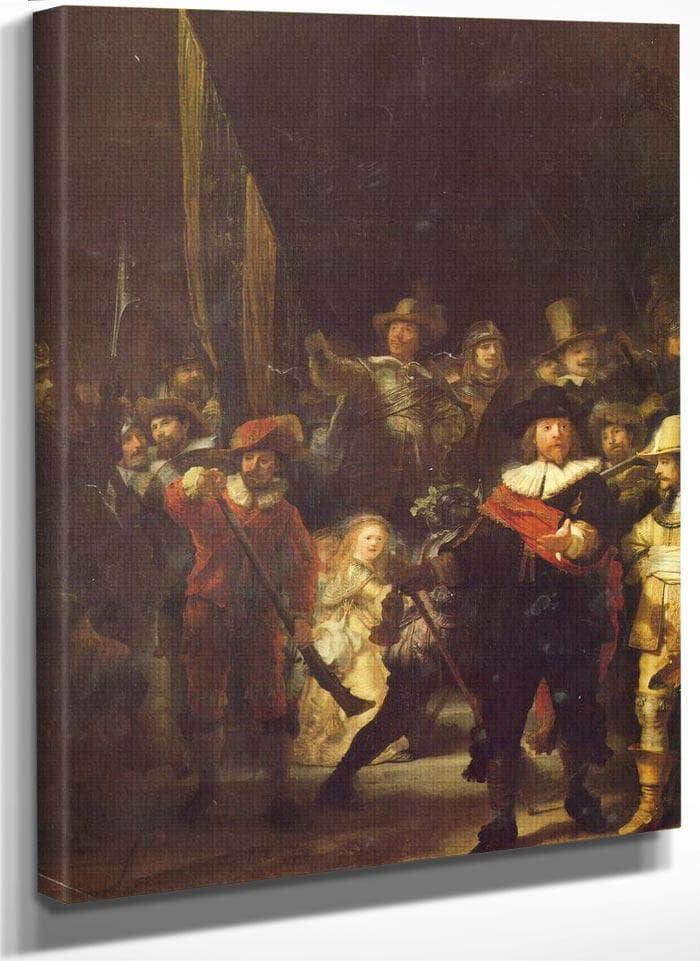 The Militia Company Of Captain Frans Banning Cocq, 1642 By Rembrandt Fine Art Print