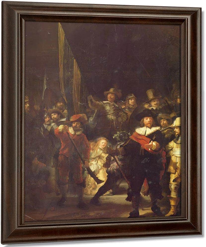 The Militia Company Of Captain Frans Banning Cocq, 1642 By Rembrandt Fine Art Print