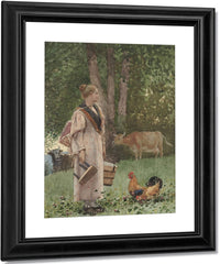 The Milk Maid By Winslow Homer Fine Art Print