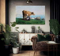 The Milkmaid By Jean Francois Millet Fine Art Print