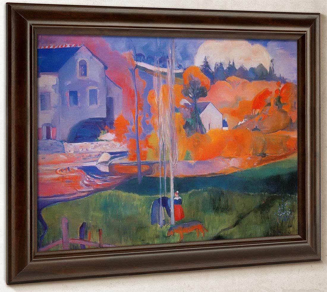 The Mill In Pont Aven By Paul Gauguin Fine Art Print
