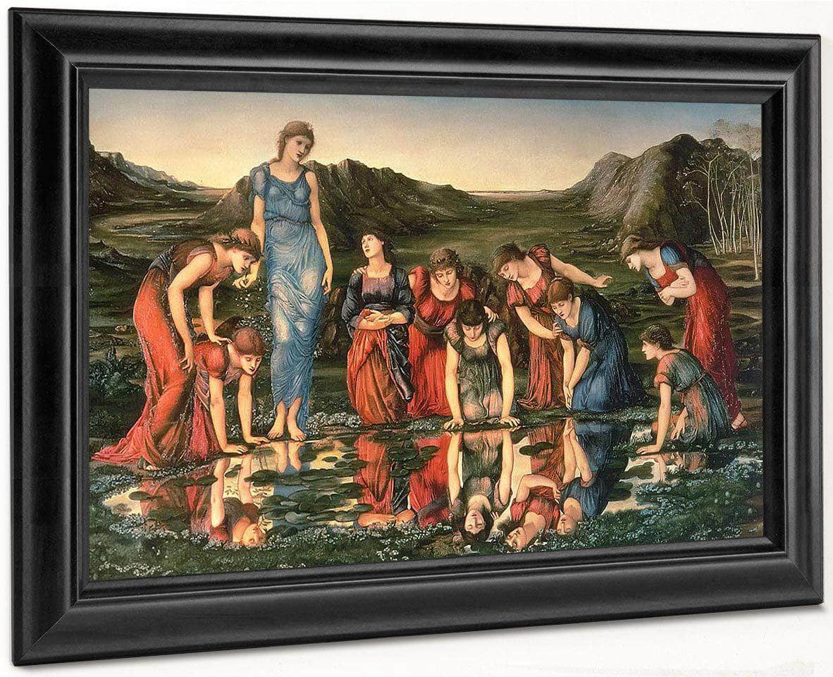The Mirror Of Venus By Edward Coley Burne Jones Fine Art Print