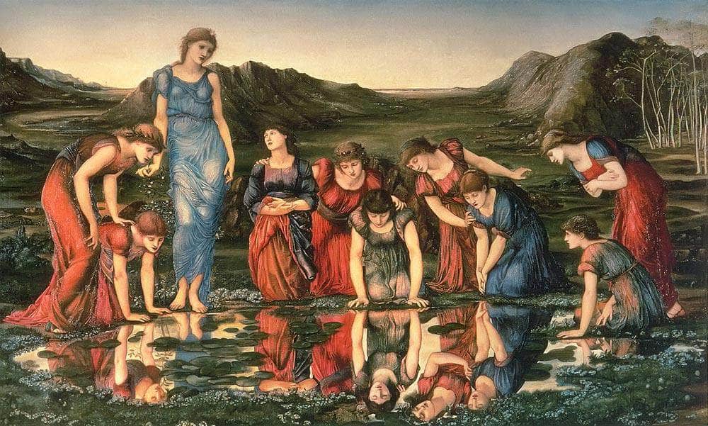 The Mirror Of Venus By Edward Coley Burne Jones Fine Art Print