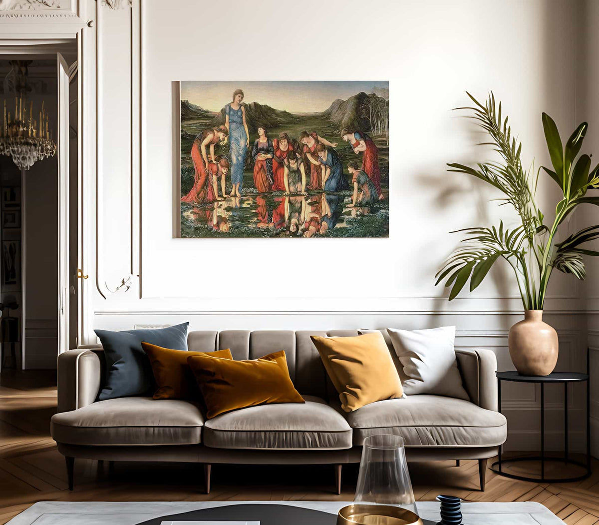 The Mirror Of Venus By Edward Coley Burne Jones Fine Art Print