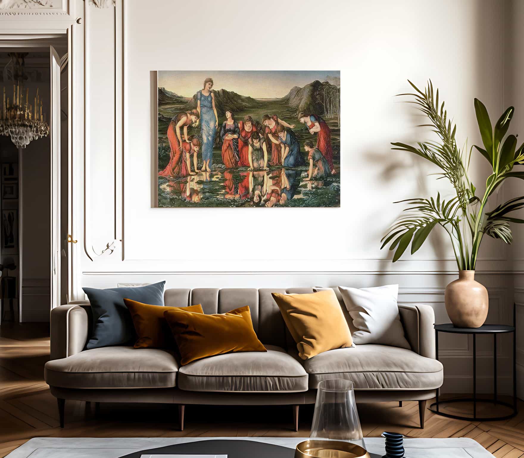 The Mirror Of Venus By Edward Coley Burne Jones Fine Art Print