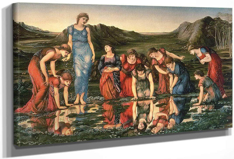The Mirror Of Venus By Edward Coley Burne Jones Fine Art Print