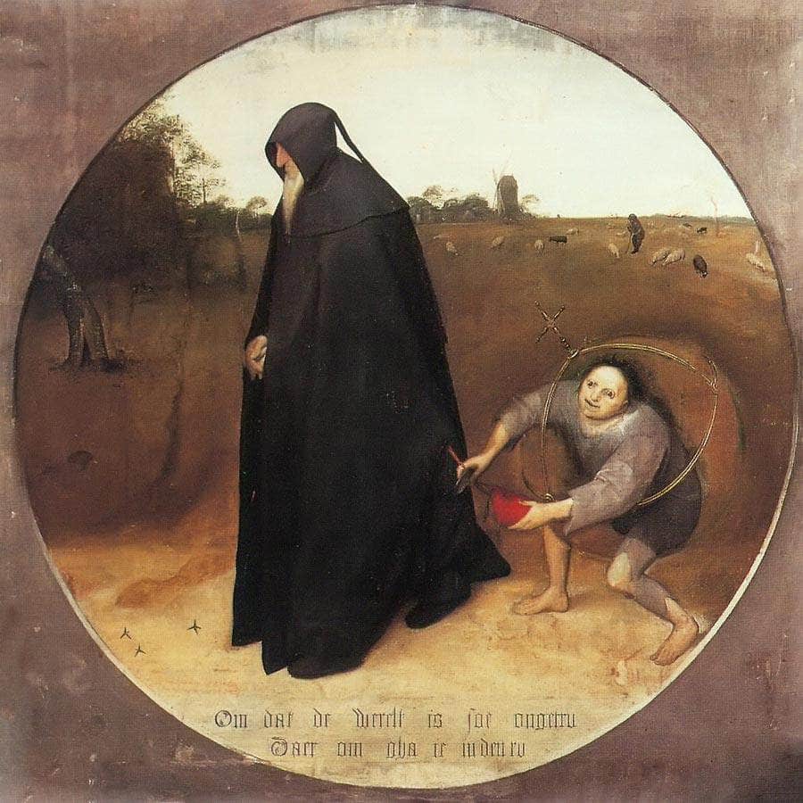 The Misanthrope 1568 By Pieter Bruegel Fine Art Print