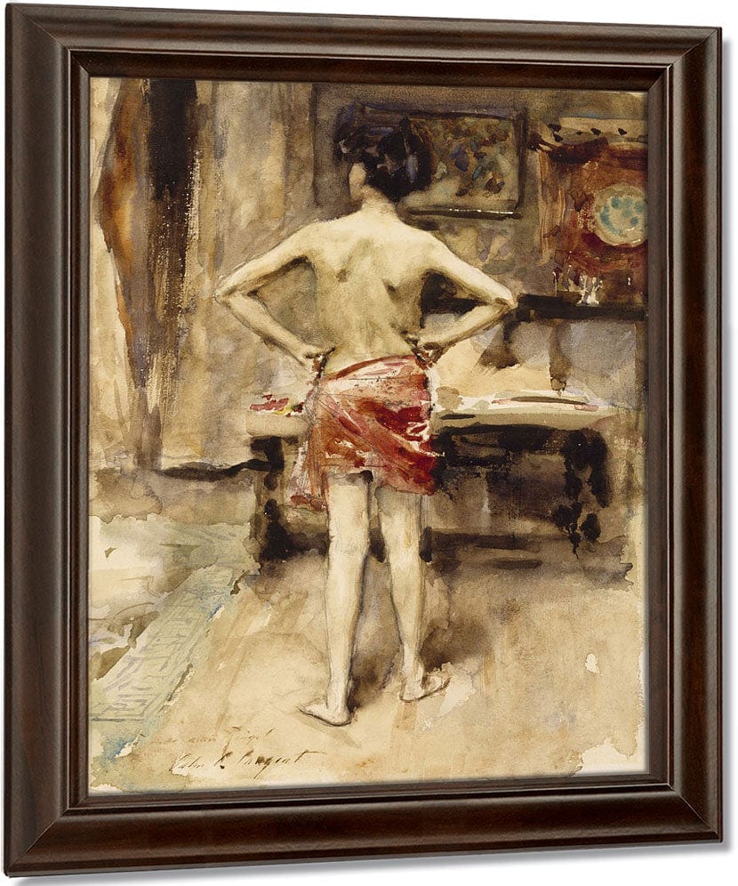 The Model By John Singer Sargent Fine Art Print