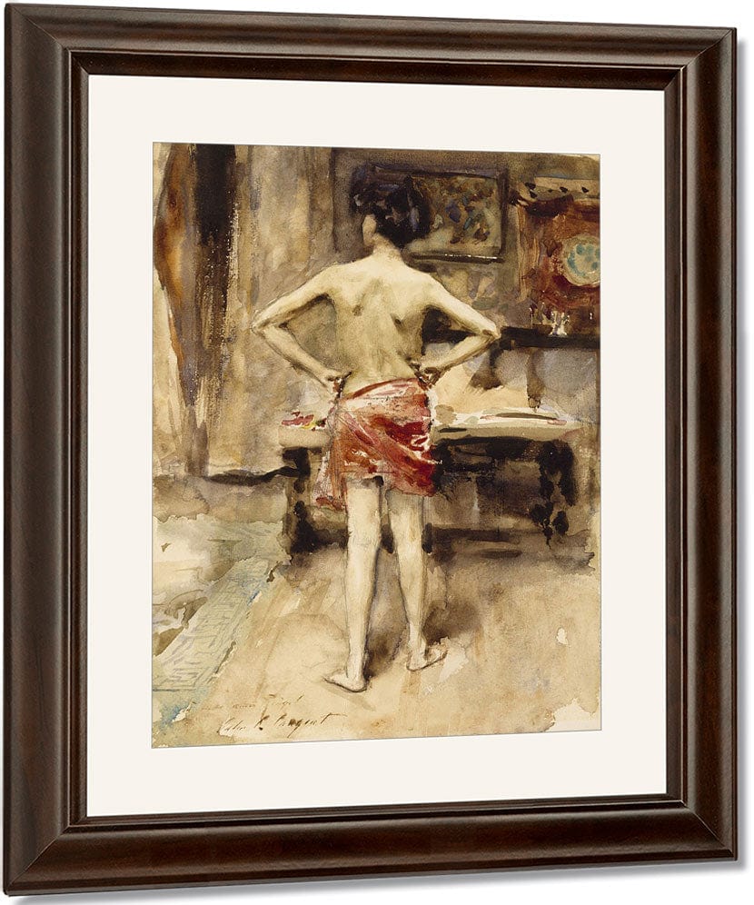 The Model By John Singer Sargent Fine Art Print