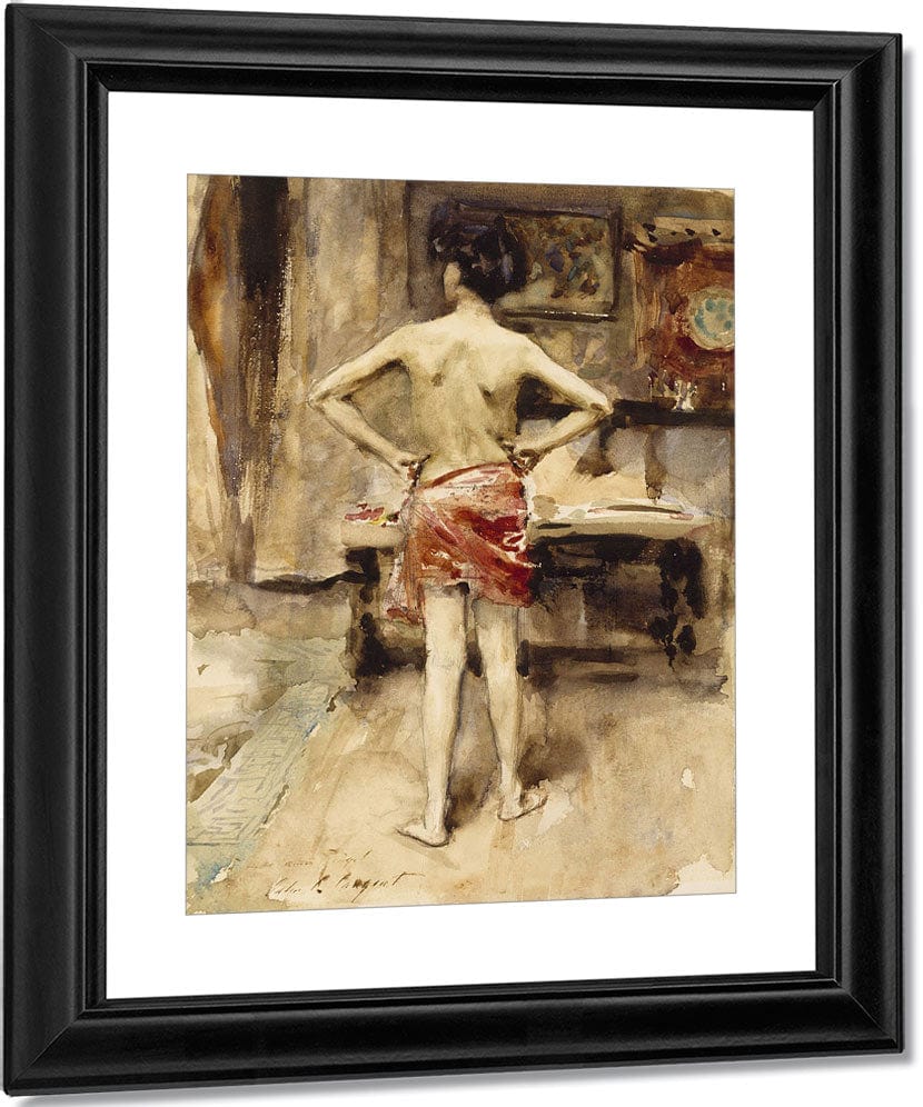 The Model By John Singer Sargent Fine Art Print
