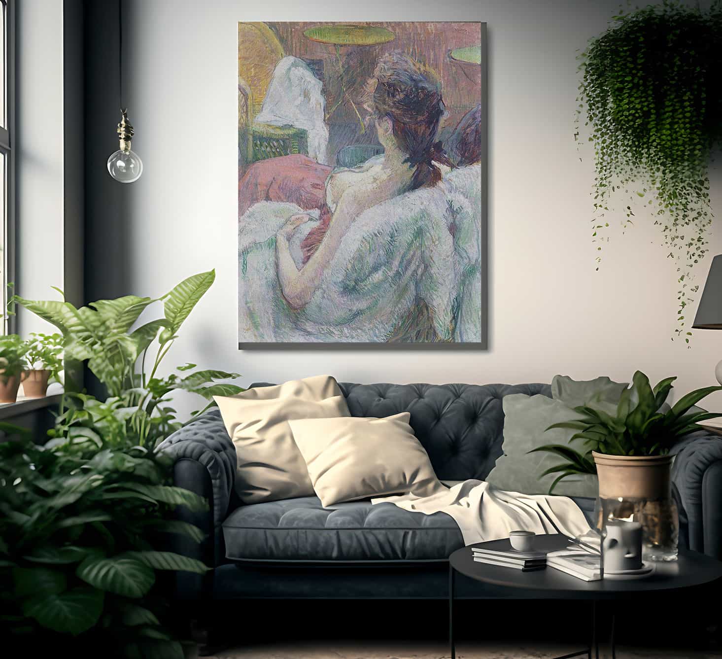 The Model Resting By Henri De Lautrec Toulouse Fine Art Print