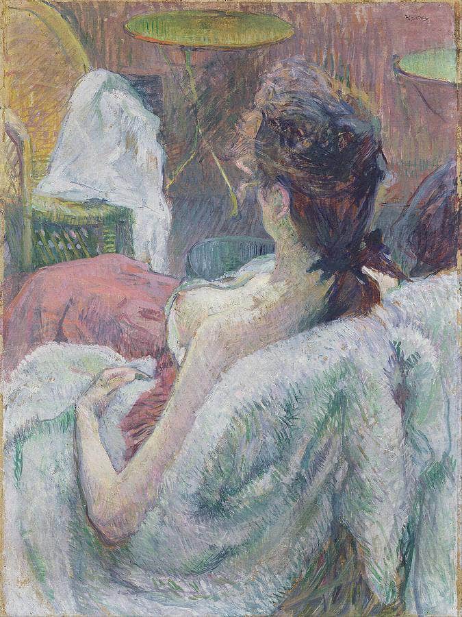 The Model Resting By Henri De Lautrec Toulouse Fine Art Print