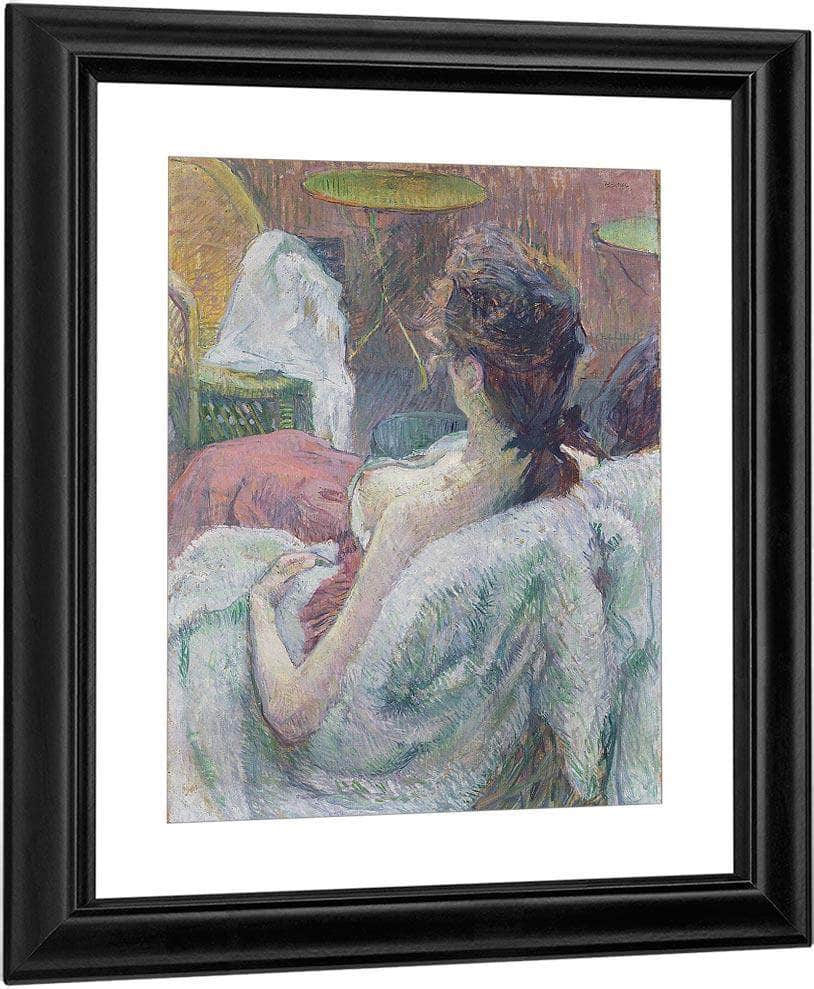 The Model Resting By Henri De Lautrec Toulouse Fine Art Print