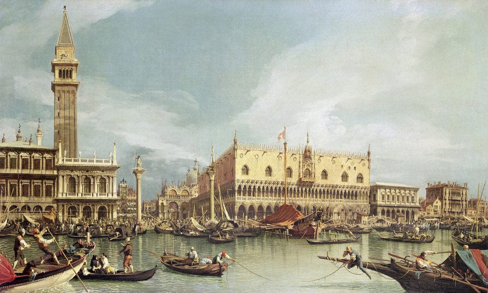 The Molo Venice By Canaletto Fine Art Print