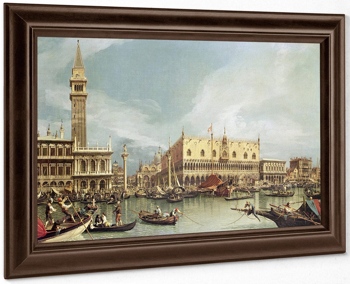 The Molo Venice By Canaletto Fine Art Print