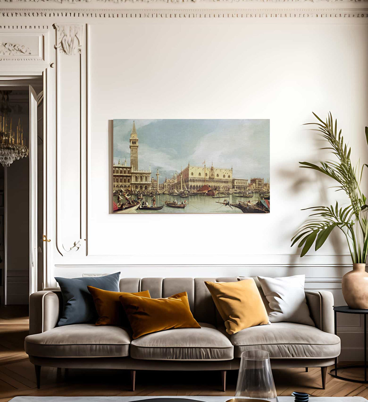 The Molo Venice By Canaletto Fine Art Print