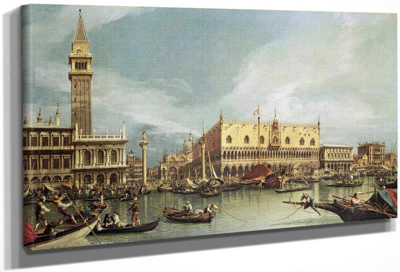 The Molo Venice By Canaletto Fine Art Print