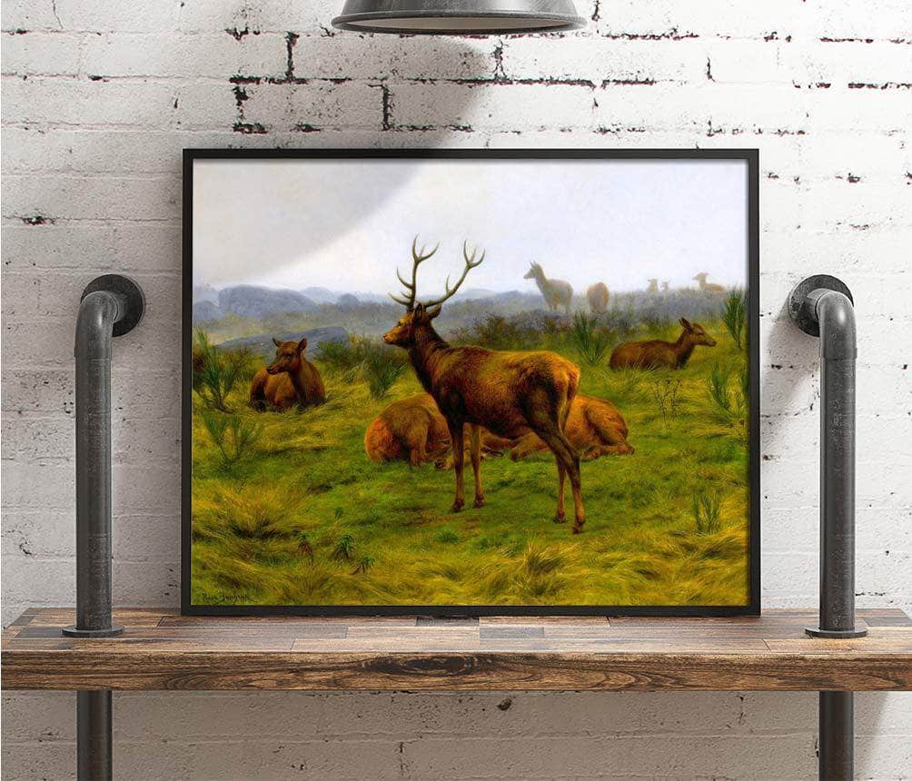 The Monarch Of The Herd Painting Rosa Bonheur Canvas Art Fine Art Print