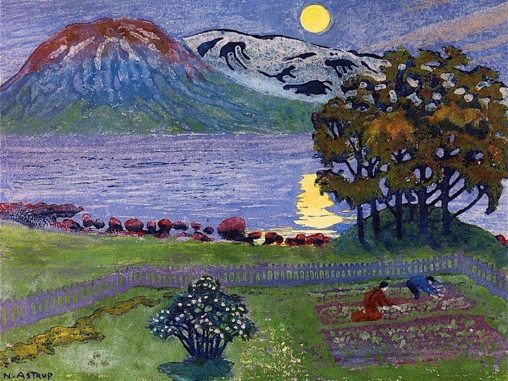 The Moon In May By Nicolai Astrup Fine Art Print