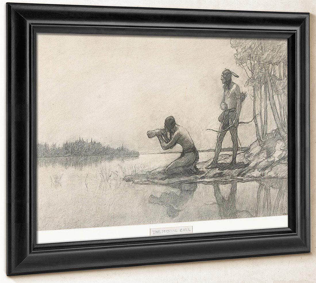 The Moose Call By NC Wyeth Fine Art Print