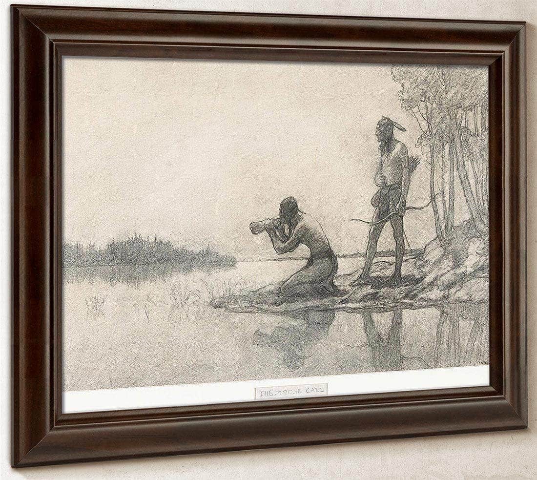 The Moose Call By NC Wyeth Fine Art Print