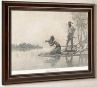 The Moose Call By NC Wyeth Fine Art Print